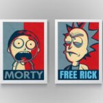 تابلو دکوراتیو ریک و مورتی_Rick and morti_کد M12